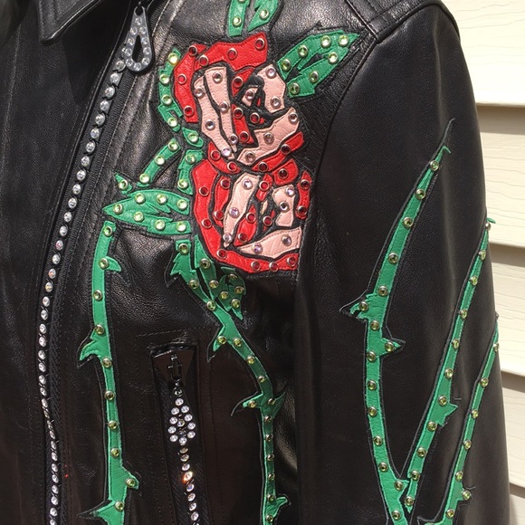 RARE Kippy Motorcycle custom biker leather jacket - Picture 5 of 8